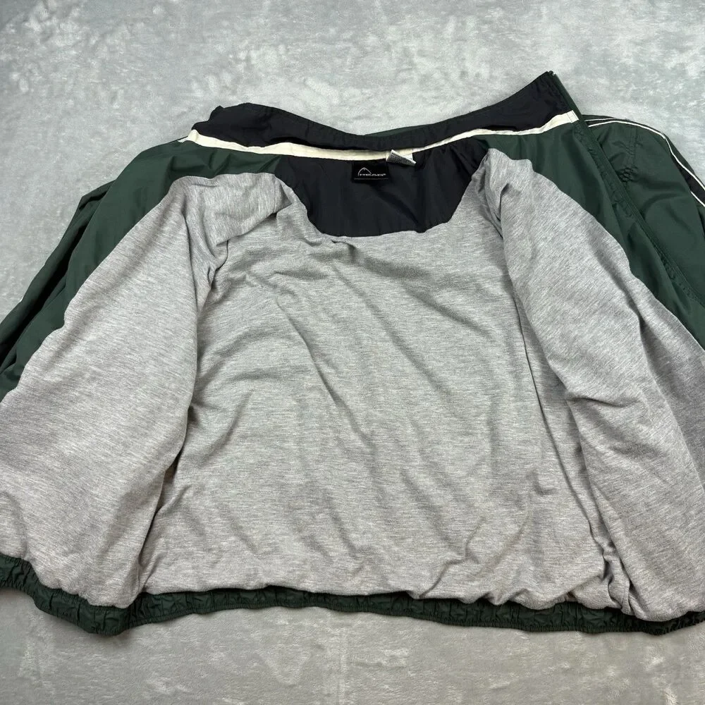 Vintage HEAD Full Zip Windbreaker Jacket Green XL Lined Lightweight Y2K